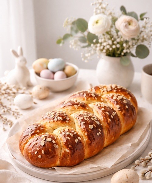 Πασχαλινό τσουρέκι κοτσίδα στο σπίτι: Το μυστικό για αφράτη υφή